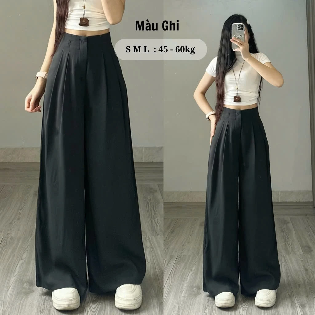 Quần Suông Chất Gold Ống Rộng Phong Cách Retrostyle - Q876