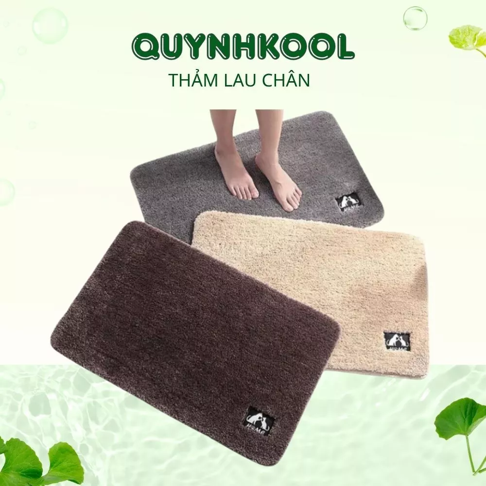 Thảm lau chân DIDOOGLT siêu thấm hút có đế chống trơn trượt 40*60cm để nhà tắm phòng bếp phòng ngủ tiện lợi