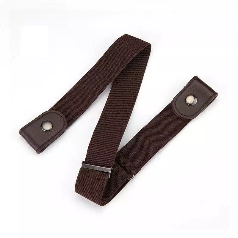 Thắt lưng vải mềm co dãn không lộ có khóa bấm, thời trang mới lạ - TL19N