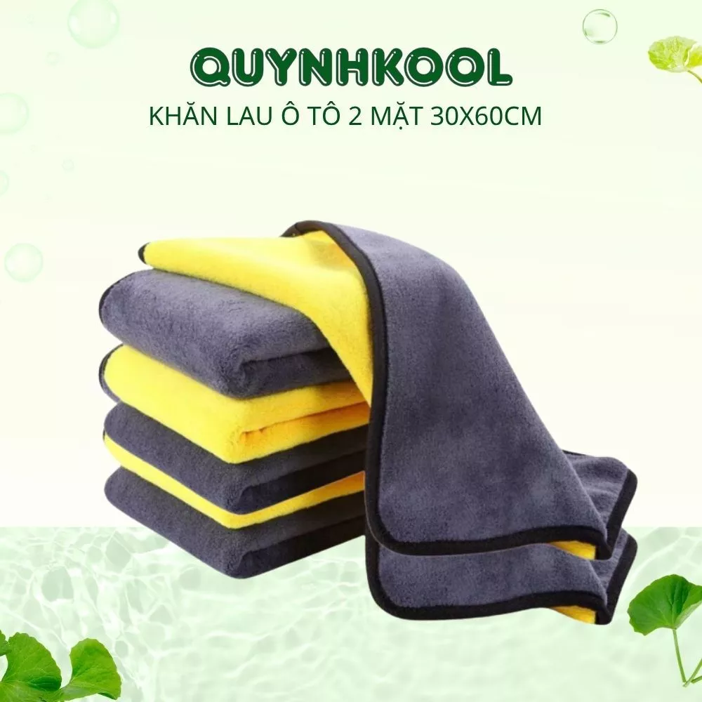 Khăn Lau DIDOOGLT Đa Năng 2 Mặt Vàng - Xám Siêu Thấm Cực Dày Chuyên Dụng Cho Ô Tô Xe Hơi Tiện LợI ( Chính Hãng )