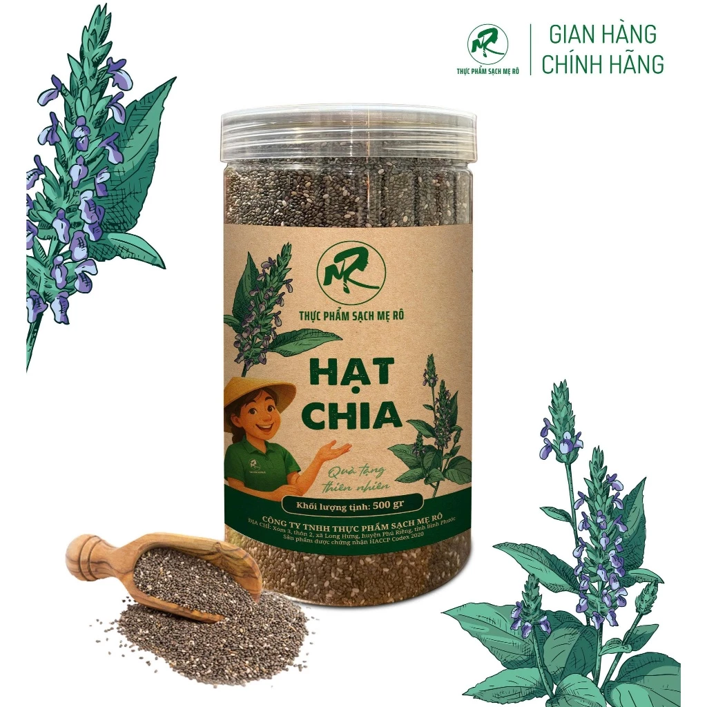 Hạt Chia Mẹ Rô. Có hồ sơ công bố, Xuất hóa đơn công ty đầy đủ