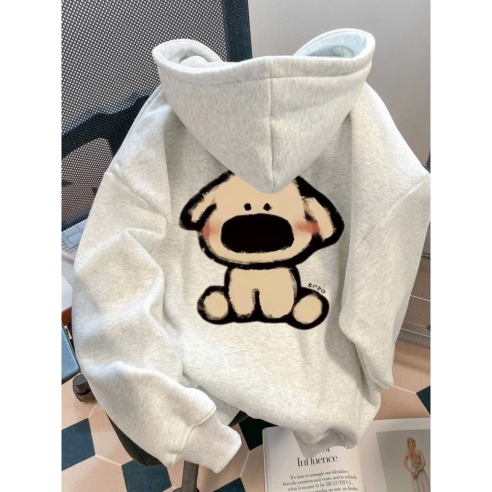 Áo Khoác Nỉ Hoodie Zip CÚN ZERO Form Rộng Nam Nữ Khóa Kéo Mũ To 2 Lớp (Có Túi Trong)
