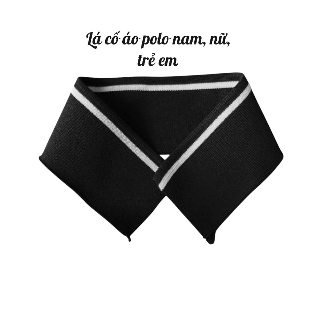 lá cổ áo polo nam , nữ dài từ 40 -44cm_phụ liệu may mặc