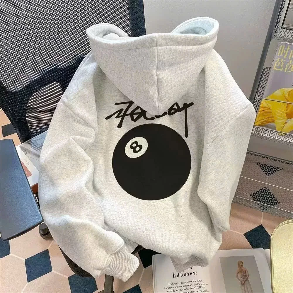 Áo Khoác Nỉ Hoodie Zip Nam Nữ Chữ Kí STOCSSY Form Rộng Khóa Kéo Mũ To 2 Lớp (Có Túi Trong)