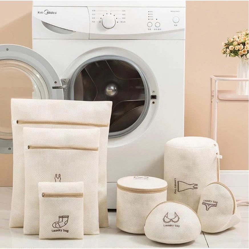 Túi giặt đồ máy giặt 3 lớp cao cấp, túi lưới giặt quần áo đồ lót có khóa kéo, túi đựng đồ lót lưới