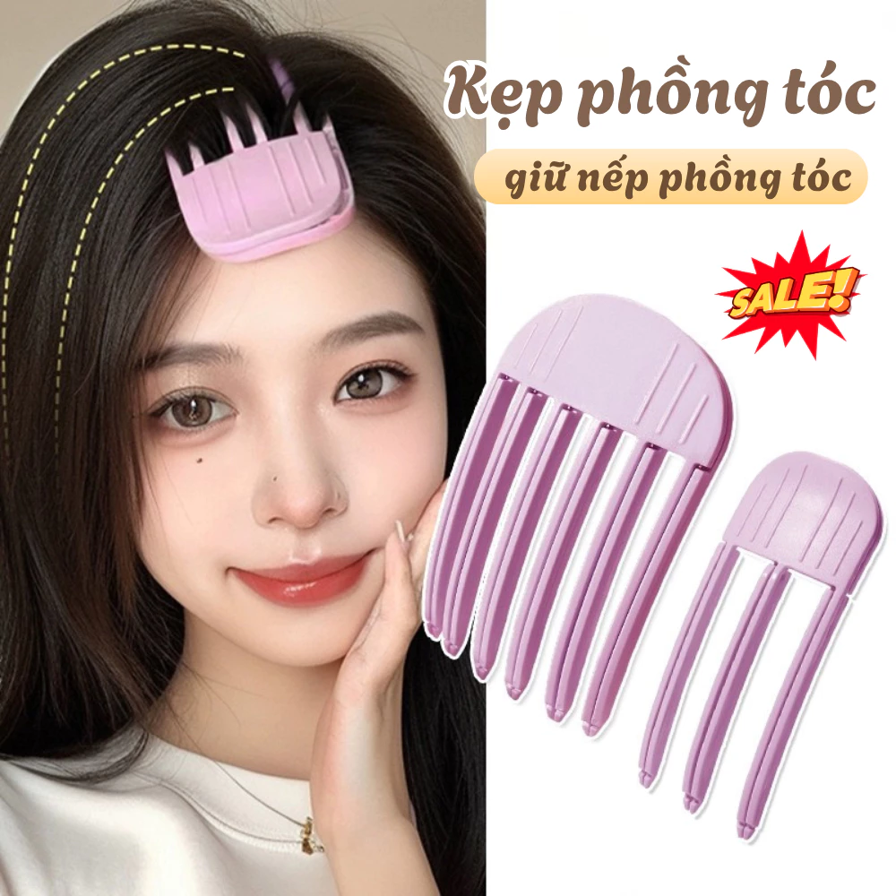 Kẹp Tạo Phồng Chân Tóc Mái, Lược Làm Phồng Chân Tóc Thời Trang Hàn Quốc 3 Răng - 6 Răng Cho Nữ