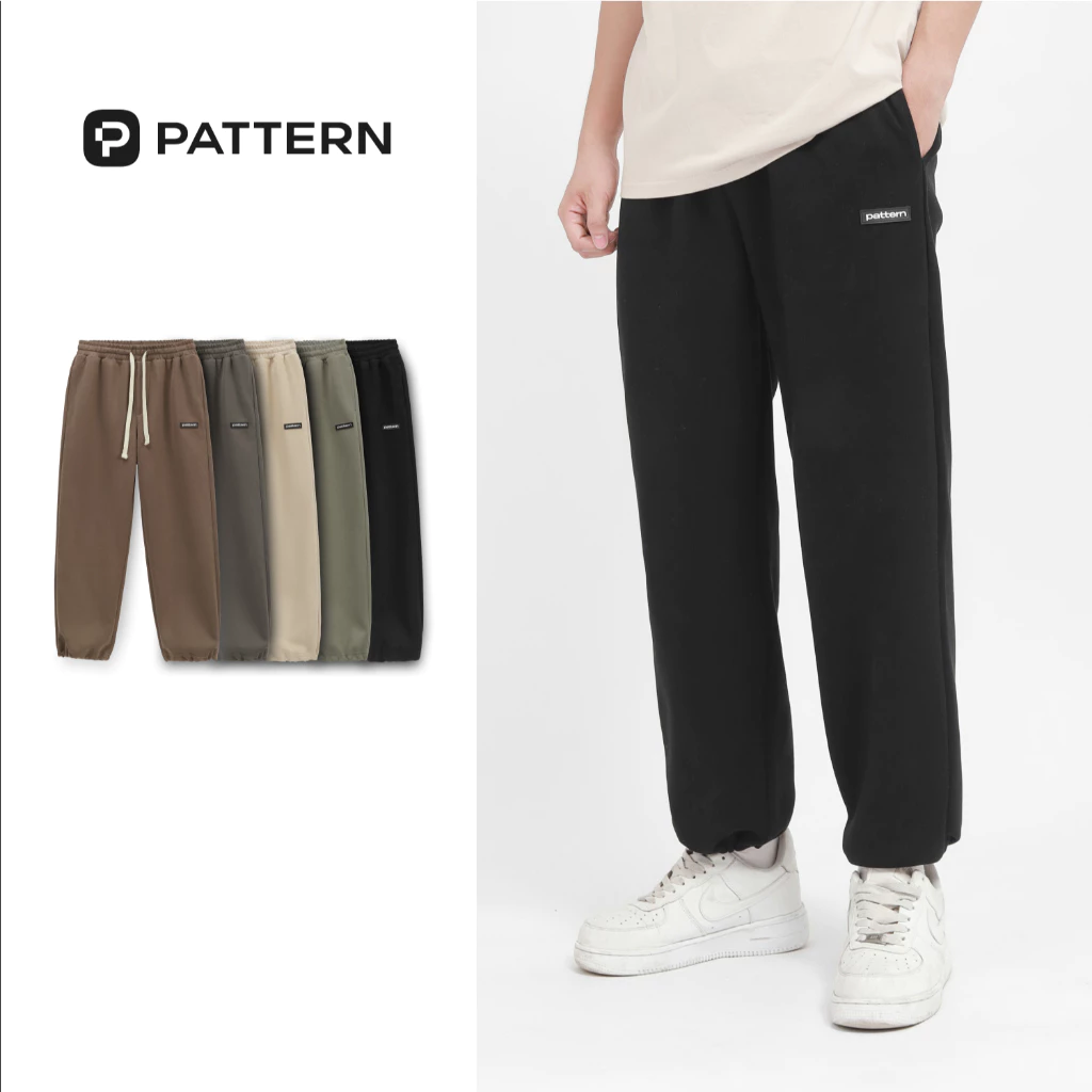Quần Dài Jogger Nỉ Hàn Basic Ver1 Rút Bo Gấu PATTERN PQ034
