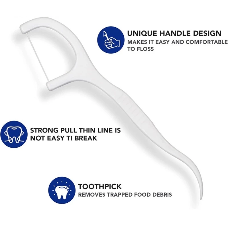 Tăm chỉ nha khoa hộp 50 cái, tăm chỉ nha khoa DENTAL FLOSSI