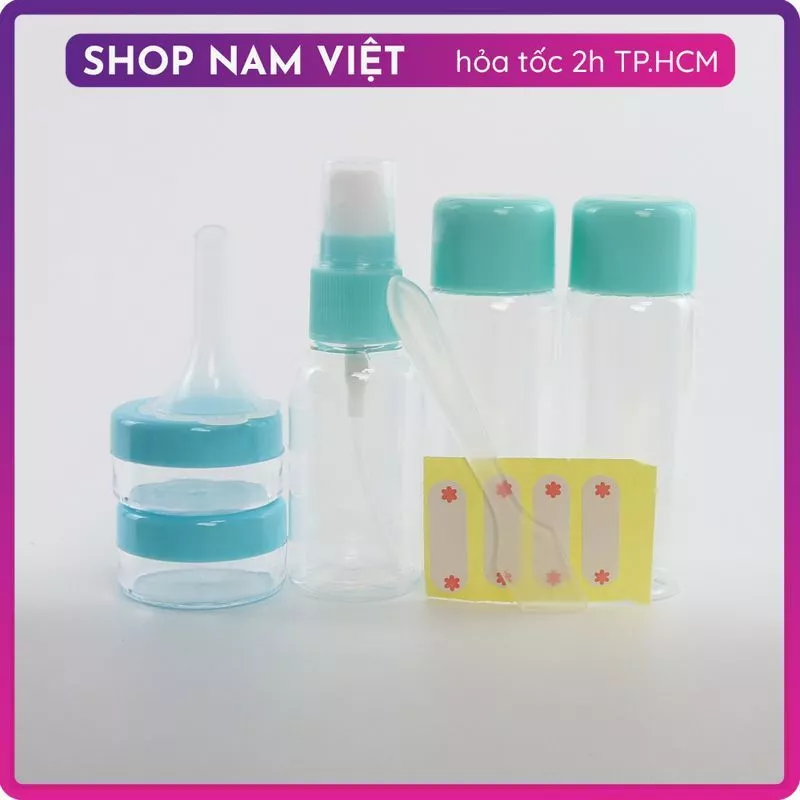 Bộ Chiết Mỹ Phẩm Du Lịch 5 Món Kèm Túi Đựng