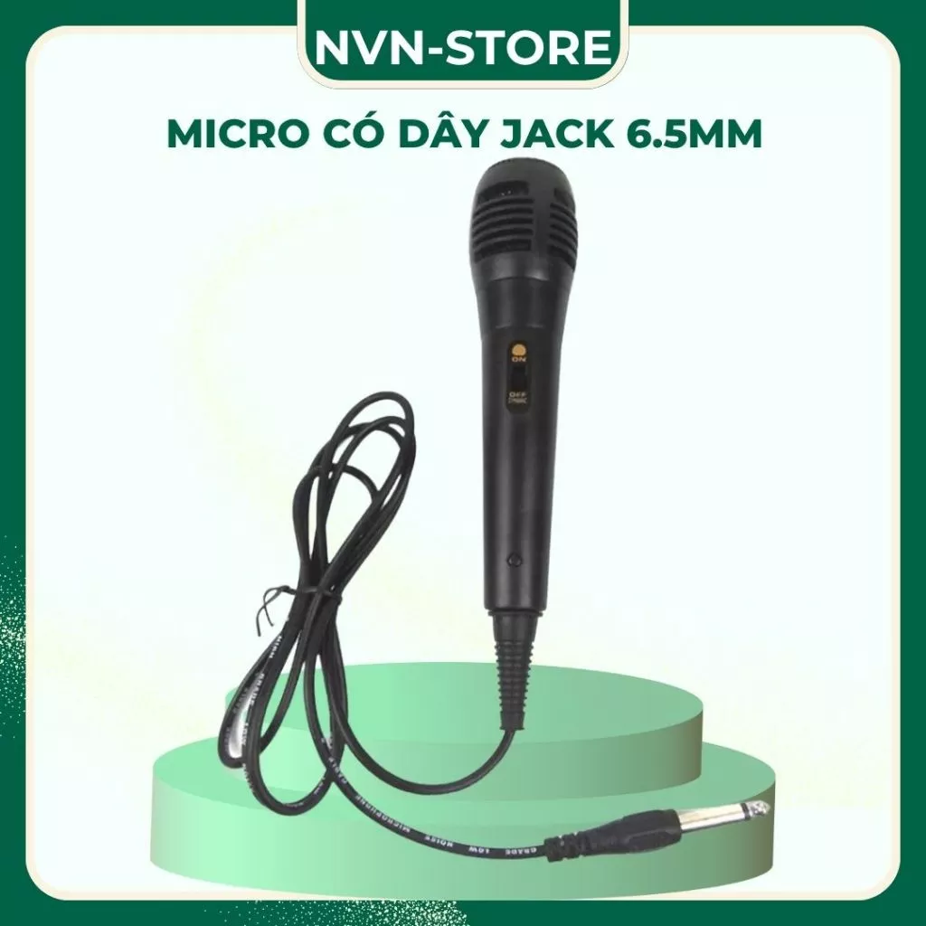 Micro có dây jack 6.5 ly dành cho loa bluetooth có kèm chức năng hát karaoke P88,P89...