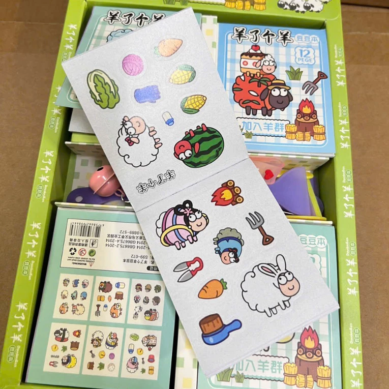 Lốc sổ dán sticker 40 cuốn hình dán hoạt hình(s99-072)