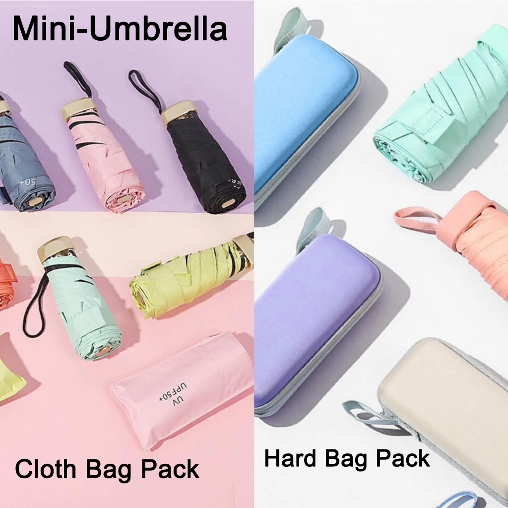 Ô Dù Mini gấp gọn để túi chống tia uv cao cấp, siêu gọn che nắng mưa khi đi du lịch, đi học, văn phòng