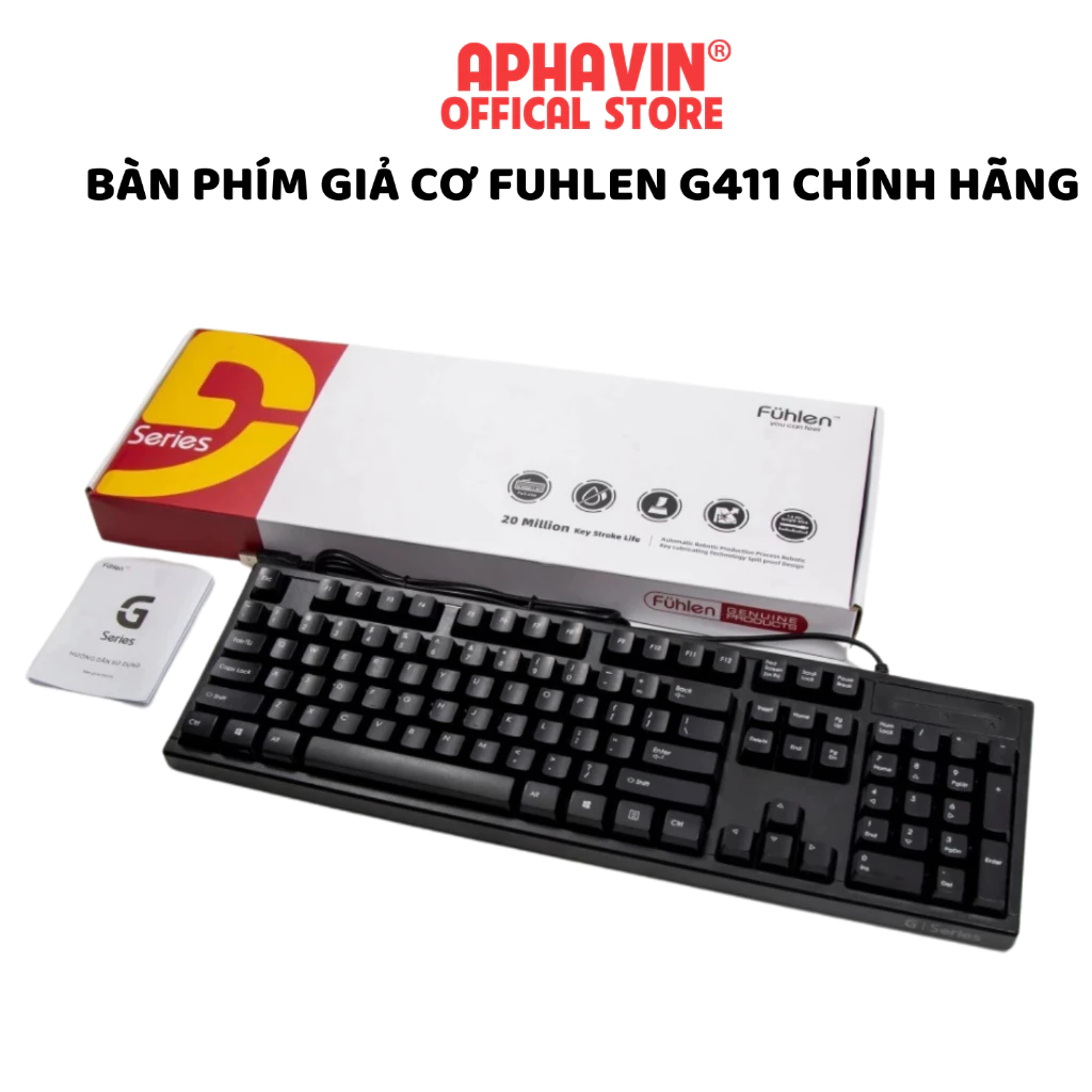 Bàn Phím Dây Giả Cơ Fuhlen G411 Chính Hãng Ninza, Chống Nước Bảo Hành 2 Năm