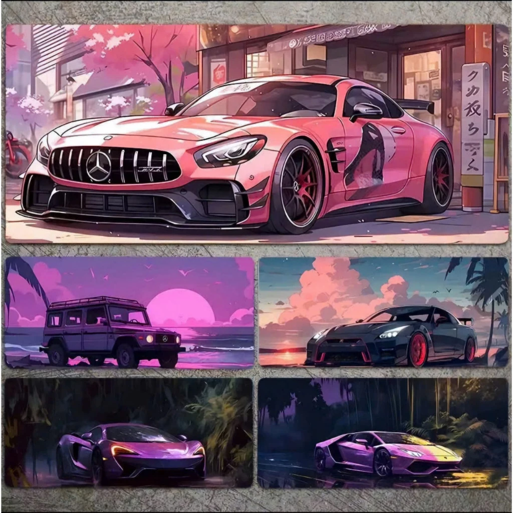 Lót chuột , pad chuột cỡ lớn gaming họa tiết siêu xe , DESKMAT ,Mouse pad Car , thảm trải bàn làm việc full mẫu full siz