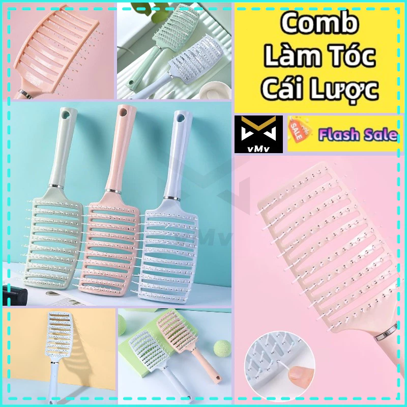 ✨ vMv ✨ Tóc Lược Da Đầu Uốn Lược Chải Lược Chải Tóc Lược Massage  Lược Nhuộm Tóc Lược Cắt Tóc Lược Gỡ Rối