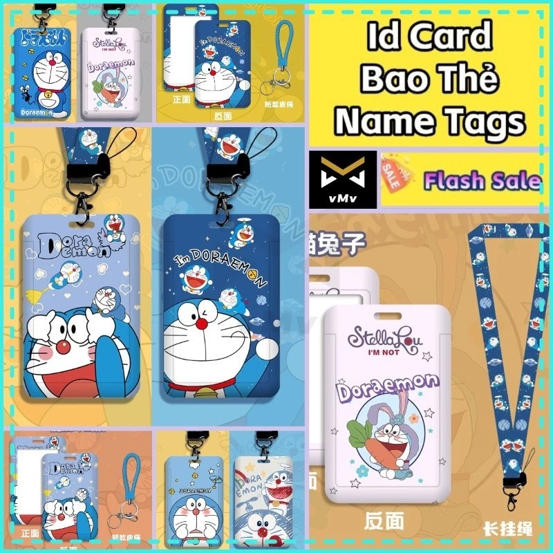 ✨ vMv ✨ Thẻ Học Sinh Ngang Đựng Thẻ Đồ Đựng Card Thẻ Sinh Viên Ngang Bọc Thẻ Dây Phù Hiệu Dây Thẻ Đeo DâY Đeo Thẻ