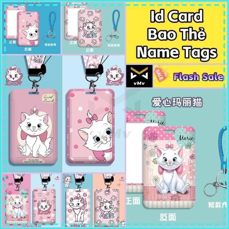 ✨ vMv ✨ Thẻ Sinh Viên Dây Phù Hiệu Bao Đựng Thẻ Sinh Viên Thẻ Đeo Sinh Viên Dây Đeo Thẻ Gấu Dâu Dây Đeo Thẻ Nhân Viên