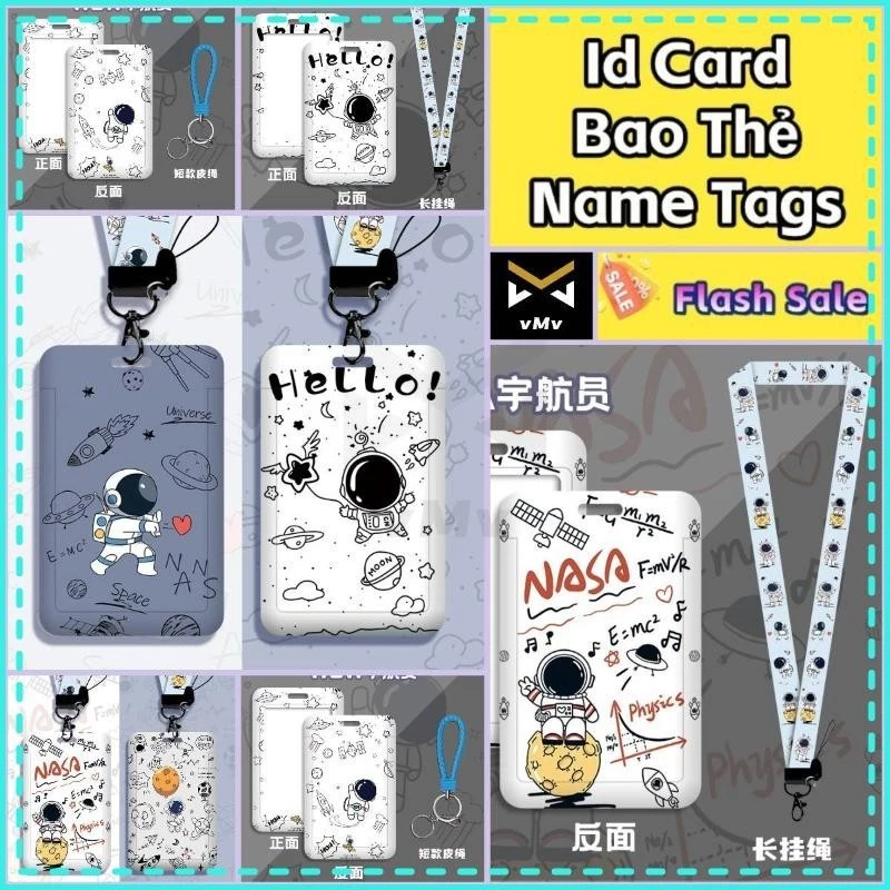 ✨ vMv ✨ Thẻ Học Sinh Ngang Thẻ Đeo Sinh Viên Đựng Thẻ Dây Đeo Thẻ Sinh Viên DâY Đeo Thẻ Vỏ Đựng Thẻ Học Sinh Thẻ Tên