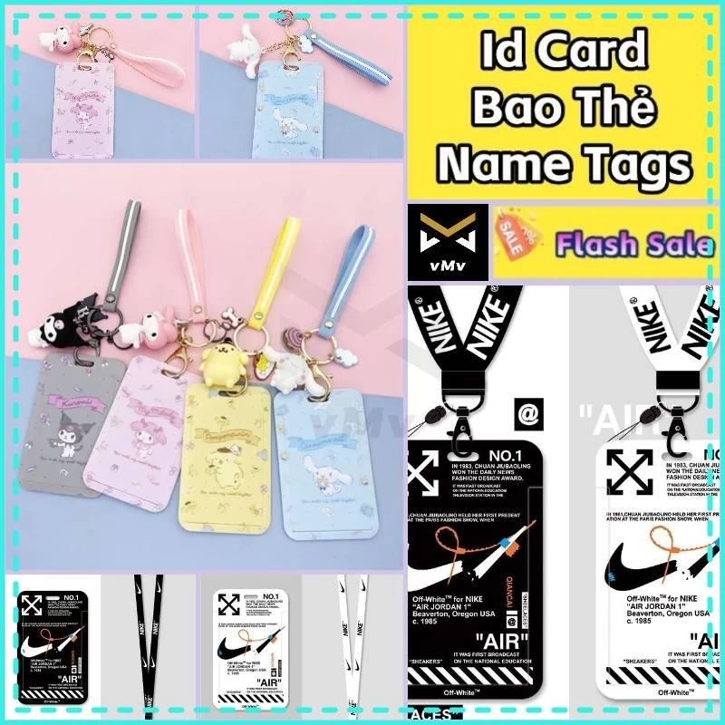 ✨ vMv ✨ Thẻ Đeo Bảng Tên Thẻ Đeo Sinh Viên Đeo Thẻ Học Sinh Bao Đựng Thẻ Sinh Viên Bao Thẻ Dây Đeo Thẻ Hs Thẻ Id
