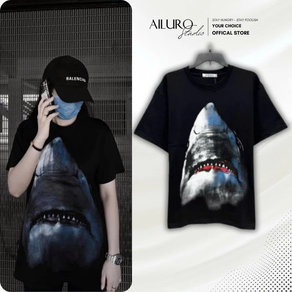 Áo thun unisex Chrome Hearts USA Biglogo chất 100% Cotton phông tay lỡ nam nữ form rộng