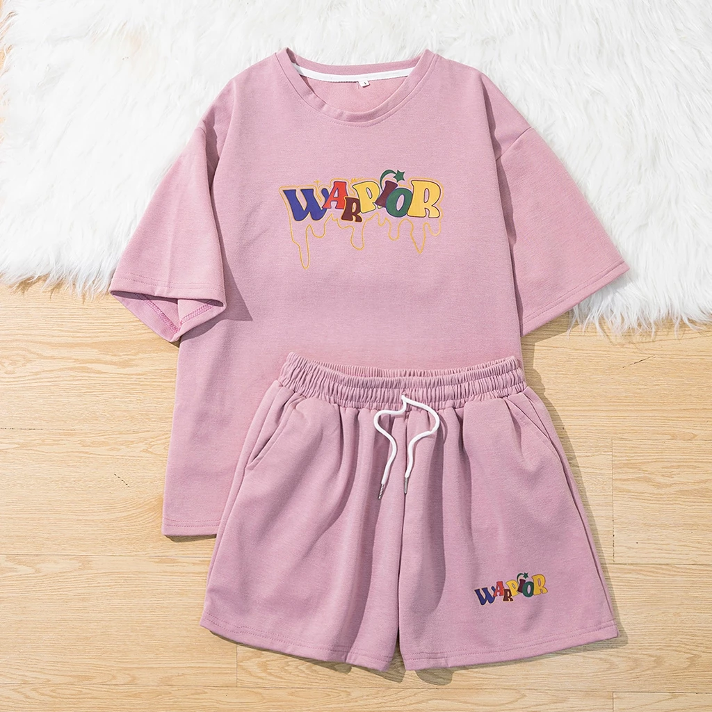 Set Bộ Đồ Nữ WARRIOR - MaylinhShop - Thích hợp Mặc Ở Nhà Form Rộng Chất cotton Mềm Mại Co Giãn