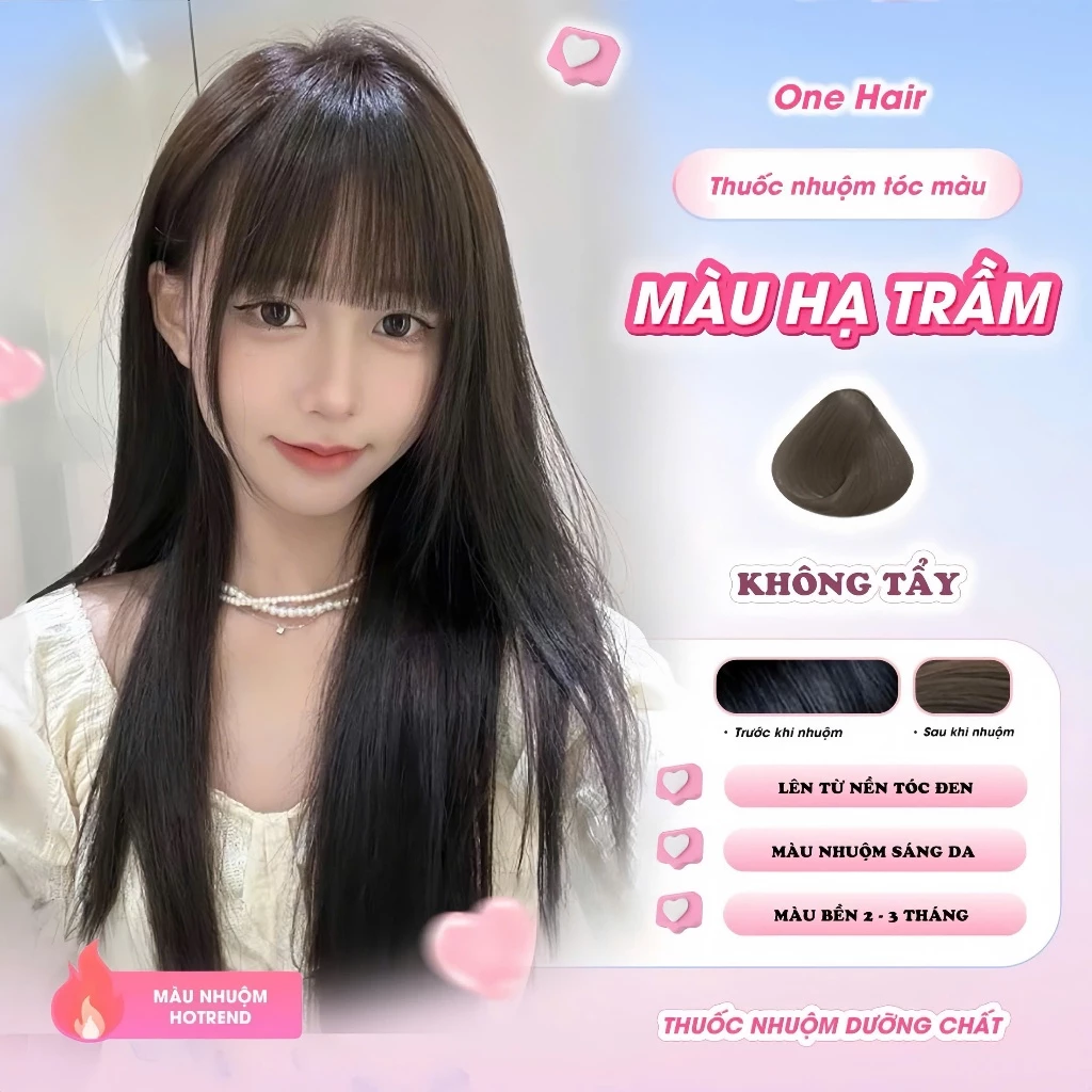 Thuốc Nhuộm Tóc Màu Hạ Trầm, Lên Từ Mọi Nền Tóc - ONE HAIR