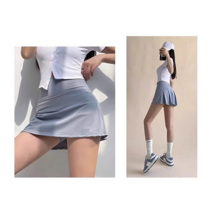 Váy quần short thể thao siêu xinh cạp cao cách điệu phía sau mông