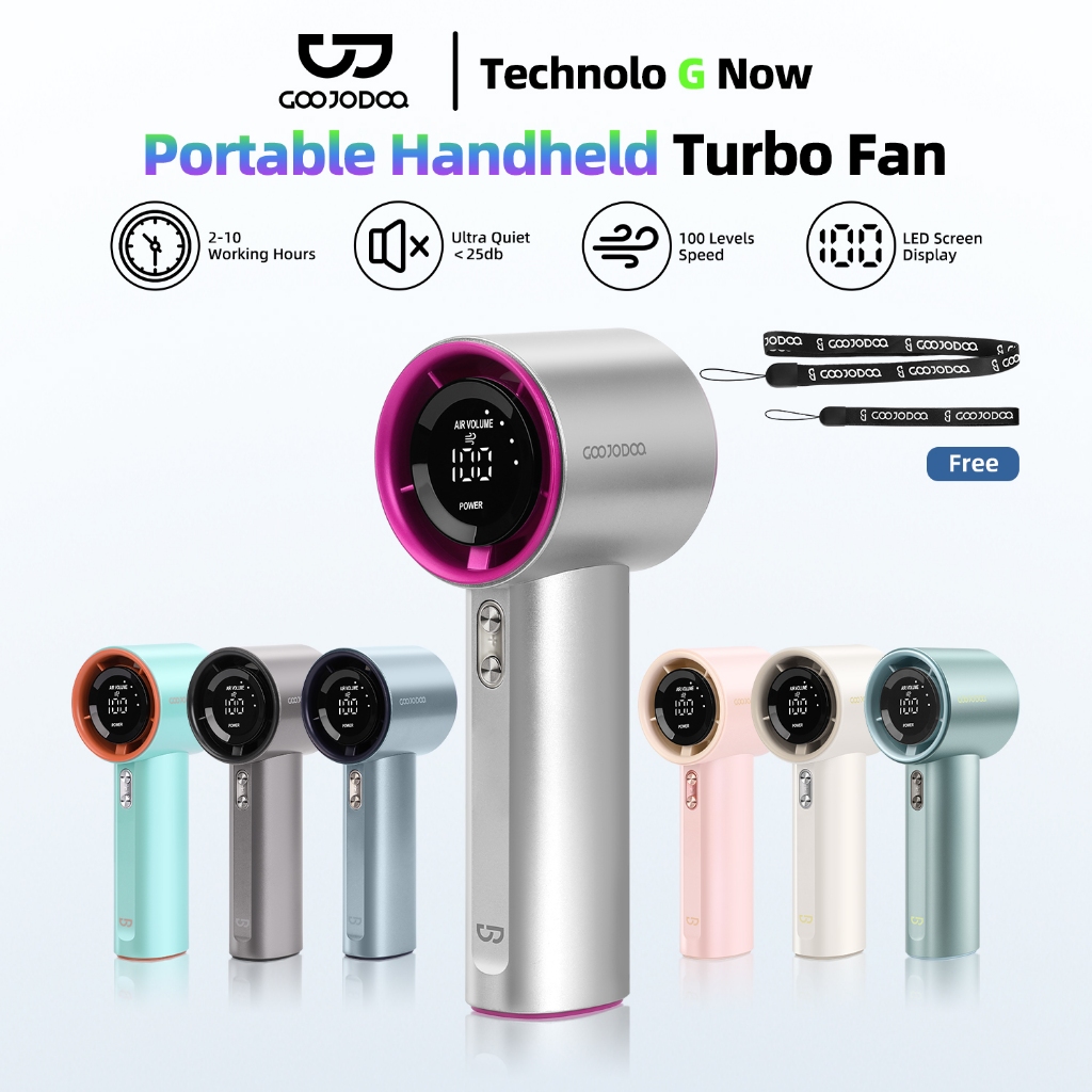 Bảo hành 6 tháng Quạt mini GOOJODOQ 100 tốc độ gió có thể điều chỉnh màn hình…