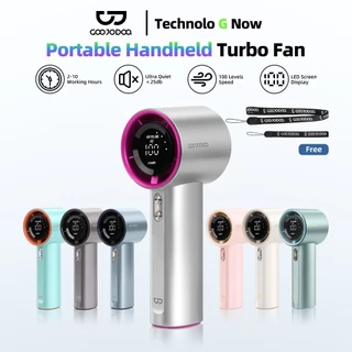 Bảo hành 6 tháng Quạt mini GOOJODOQ 100 tốc độ gió có thể điều chỉnh màn hình kỹ thuật số cầm tay