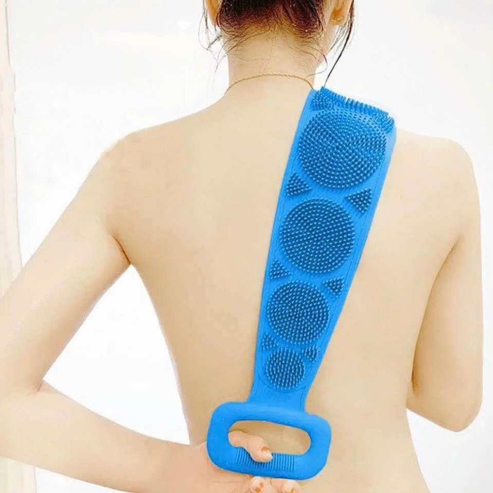 Dây tắm chà lưng silicon cọ lưng 2 mặt gai tẩy tế bào chết giảm mụn