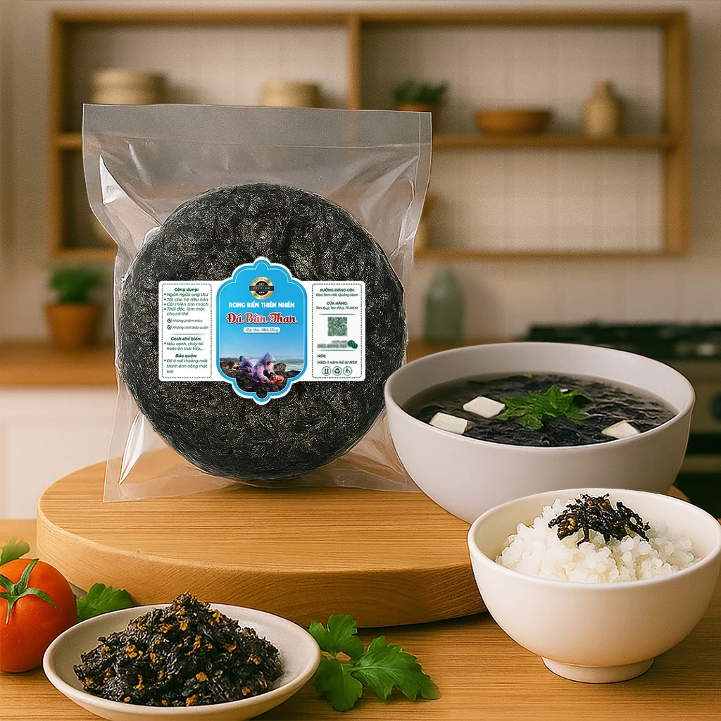 Rong Mứt Biển Thiên Nhiên - Rong Biển Miền Trung Dùng Nấu Canh Cháy Tỏi