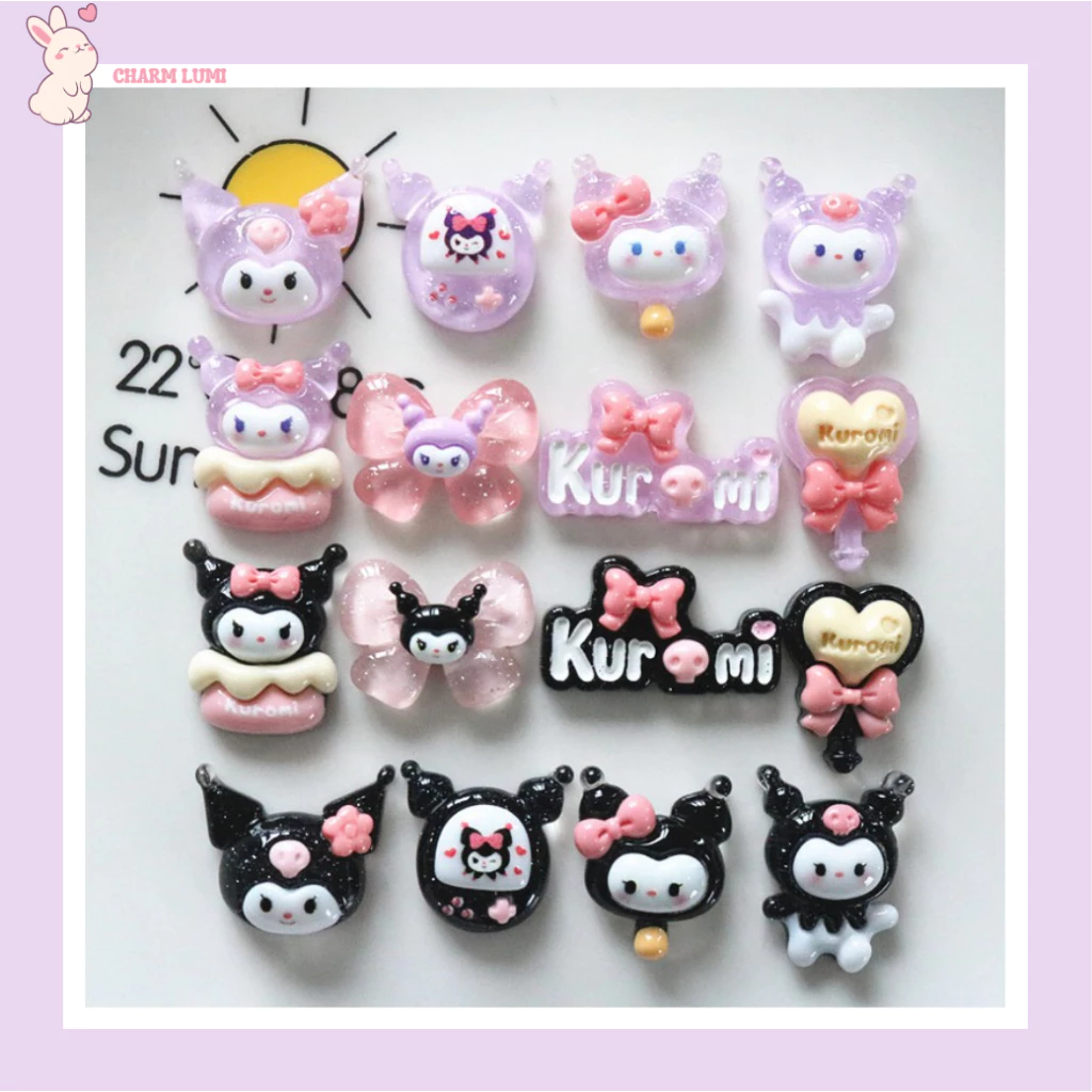 Charm Kuromi Resin Siêu Dễ Thương - Phụ Kiện Handmade Hot Trend-Charm Lumi