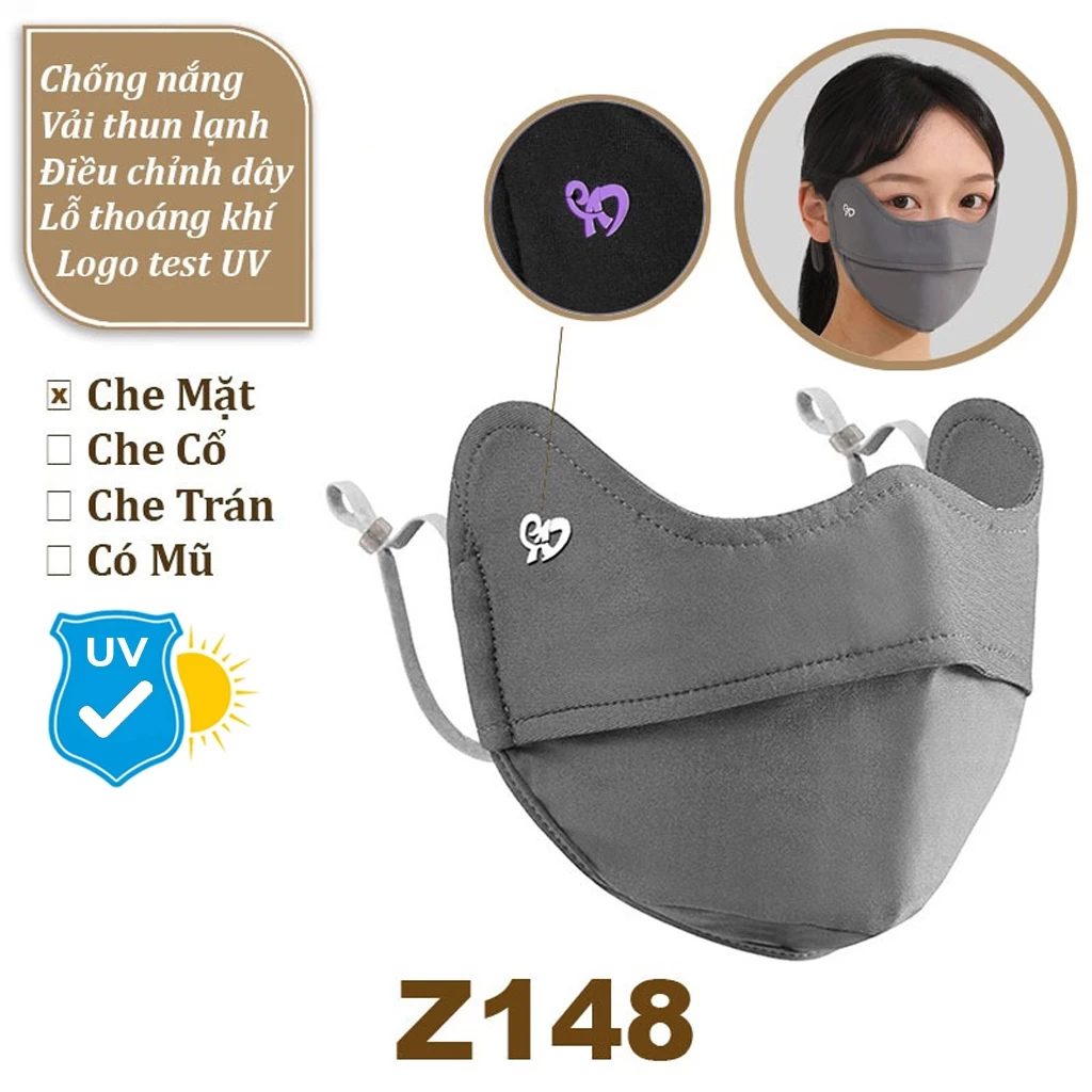 Khẩu Trang Thời Trang Cao Cấp Chống Nắng Tia Fashion Masks ( Vải Thoáng Khí Thoải Mái Dây Đeo Rút Co Giãn )