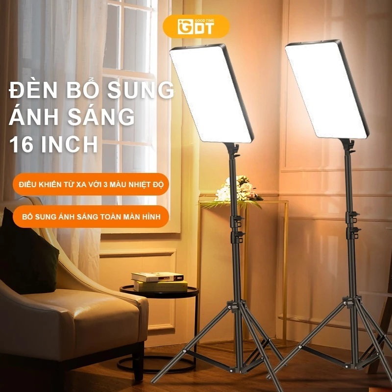 GDT RL16 / RL20 / RL24 Đèn LED chữ nhật,Đèn LED livestream hỗ trợ Studio chụp…