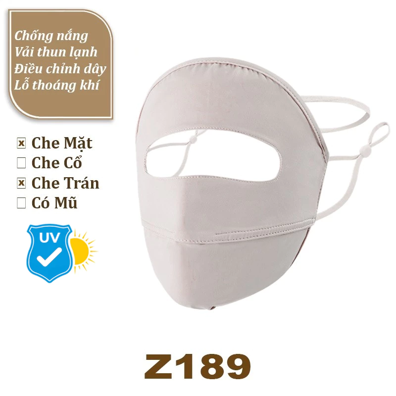 Khẩu Trang Ninja Chống Nắng Face Mask 5D ( Che Kín Mặt Vải Thun Lạnh Lỗ Thở Dây Đeo Rút Nhiều Màu Thời Trang Giá Rẻ )