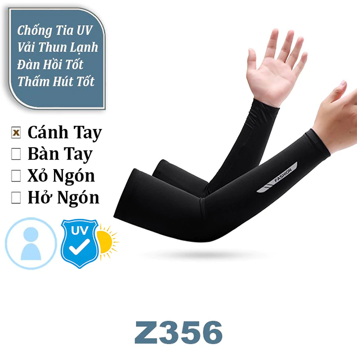 Ống Tay Chống Nắng Thể Thao Co Giãn 4D Mát Lạnh Thấm Hút Mồ Hôi Tốt ( Arm Sleeves Đi Xe Vận Động Ngoài Trời Cao Cấp )