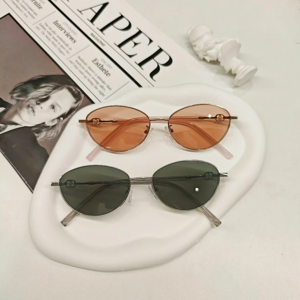 Kính râm thời trang đi biển vintage phong cách nhẹ nhàng tiểu thư LEO OPTICAL P36005