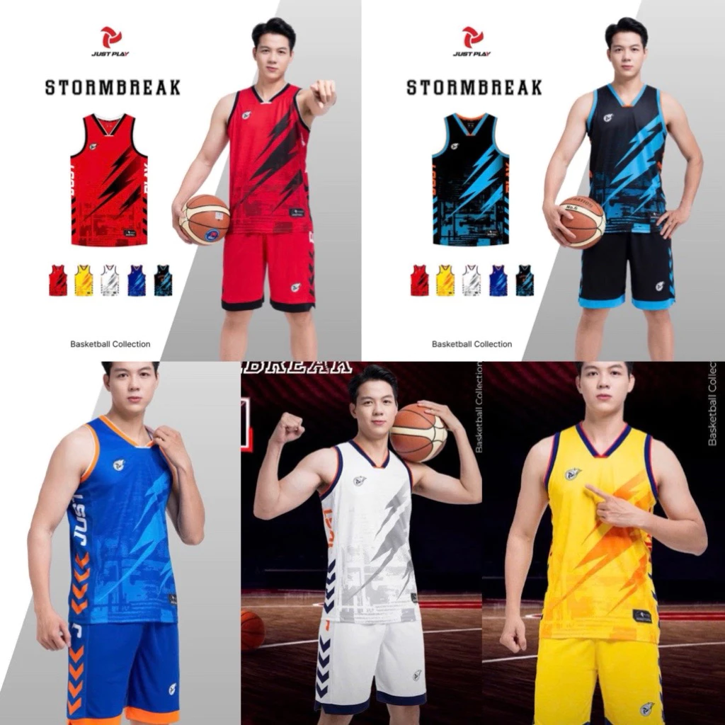 Bộ quần áo bóng rổ jus play Stormbreak mới siêu thoáng mát cho ngày hè hoạ tiết phóng thoáng thể hiện khí chất mạnh mẻ