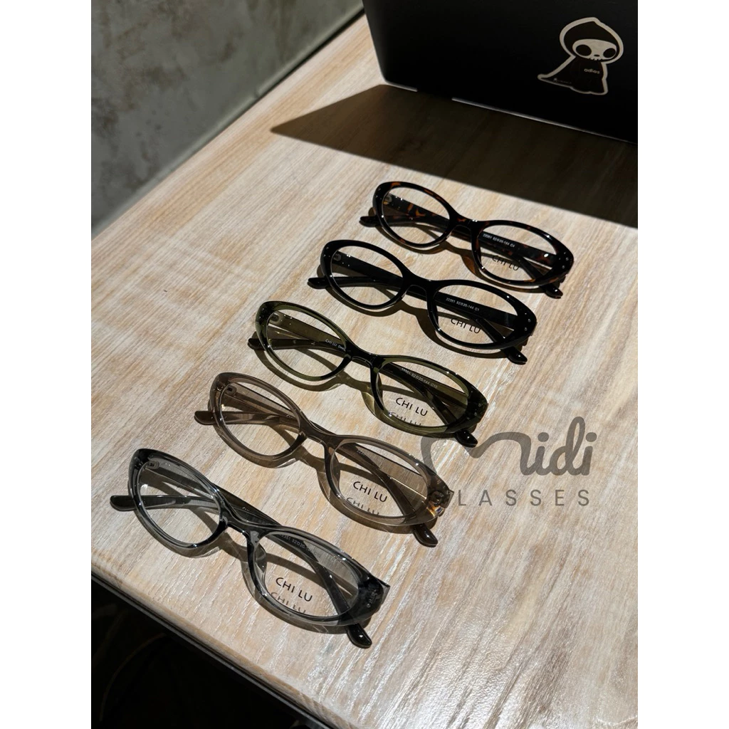Kính mắt form nhỏ chữ nhật chất liệu nhựa dẻo Chi.lu unisex (22351)