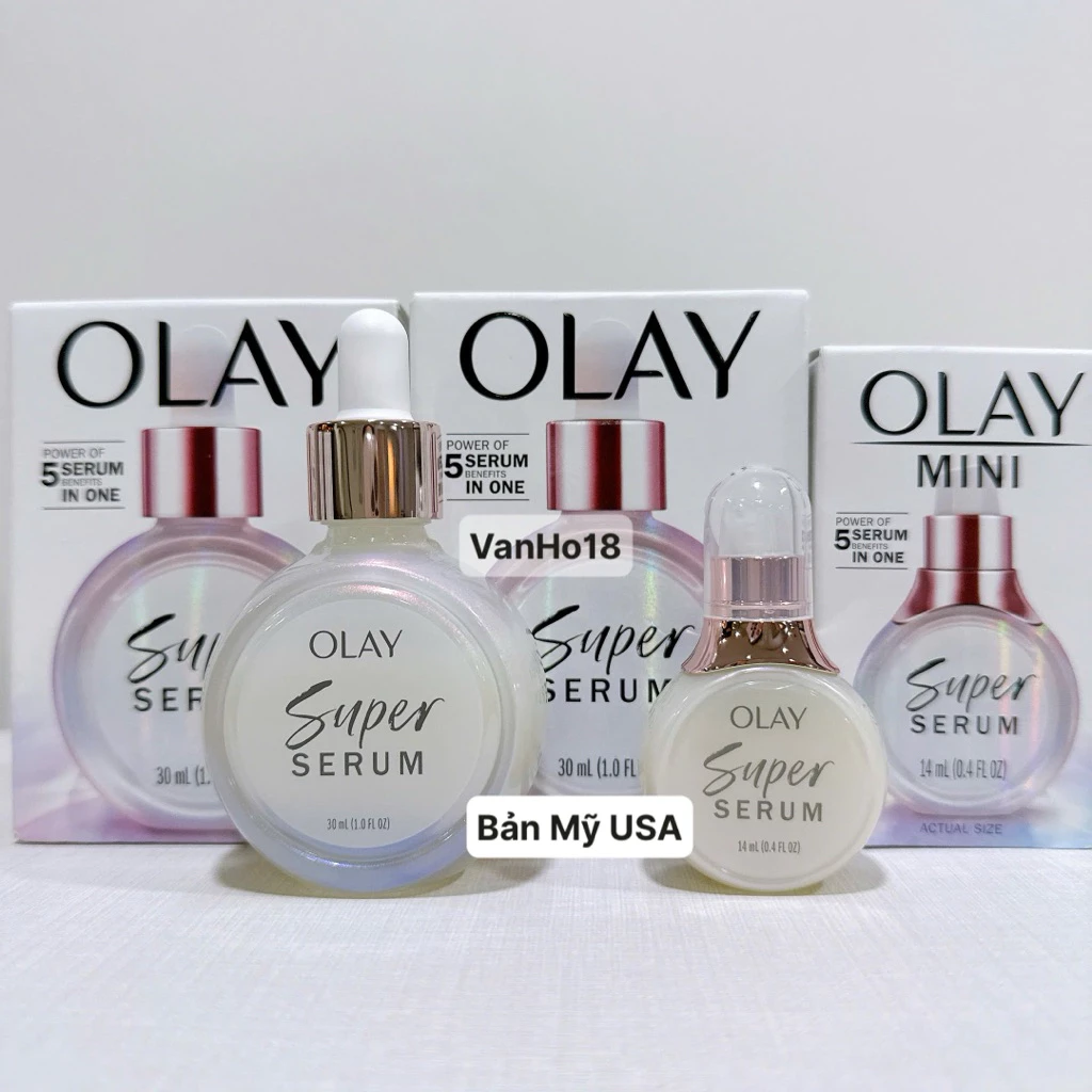 USA_ Super Serum siêu dưỡng ẩm và phục hồi da săn chắc và đều màu 5in1 OLAY SUPER SERUM 30ml