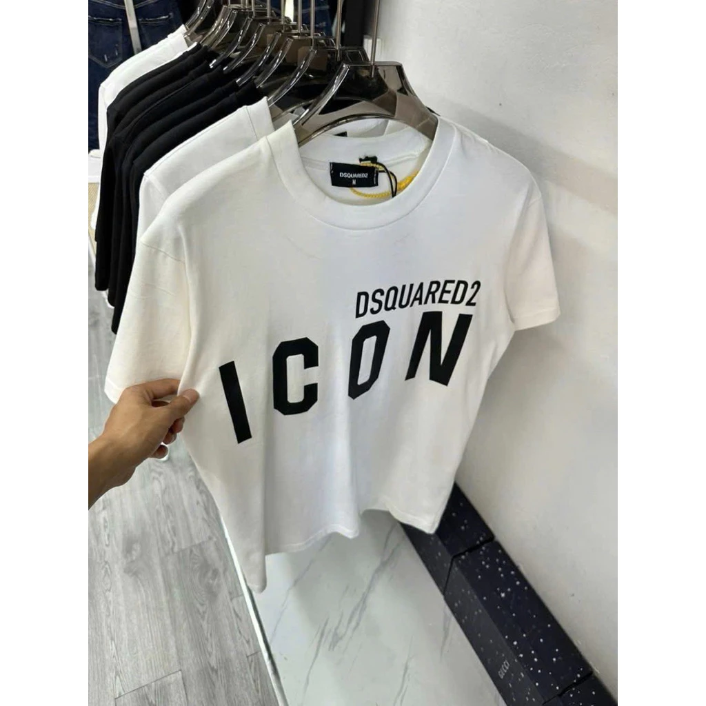 Tổng Hợp Mẫu DS”Q Form Rộng Unisex Nam Nữ Vải Cotton Dày Dặn