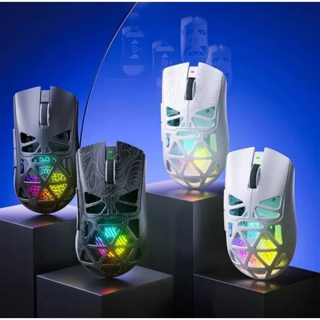 Aula SC620 case Wooting chuột chơi game thiết kế rỗng, chuột công thái học tiện dùng kết nối 3 chế độ