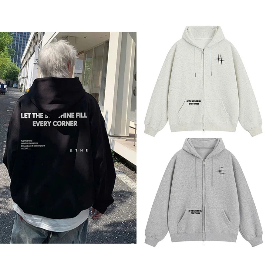 Áo Khoác Nỉ Hoodie Zip Nam Nữ SUNSHINE Mũ 2 Lớp Có Túi Trong Form Rộng Khóa Kéo Unisex