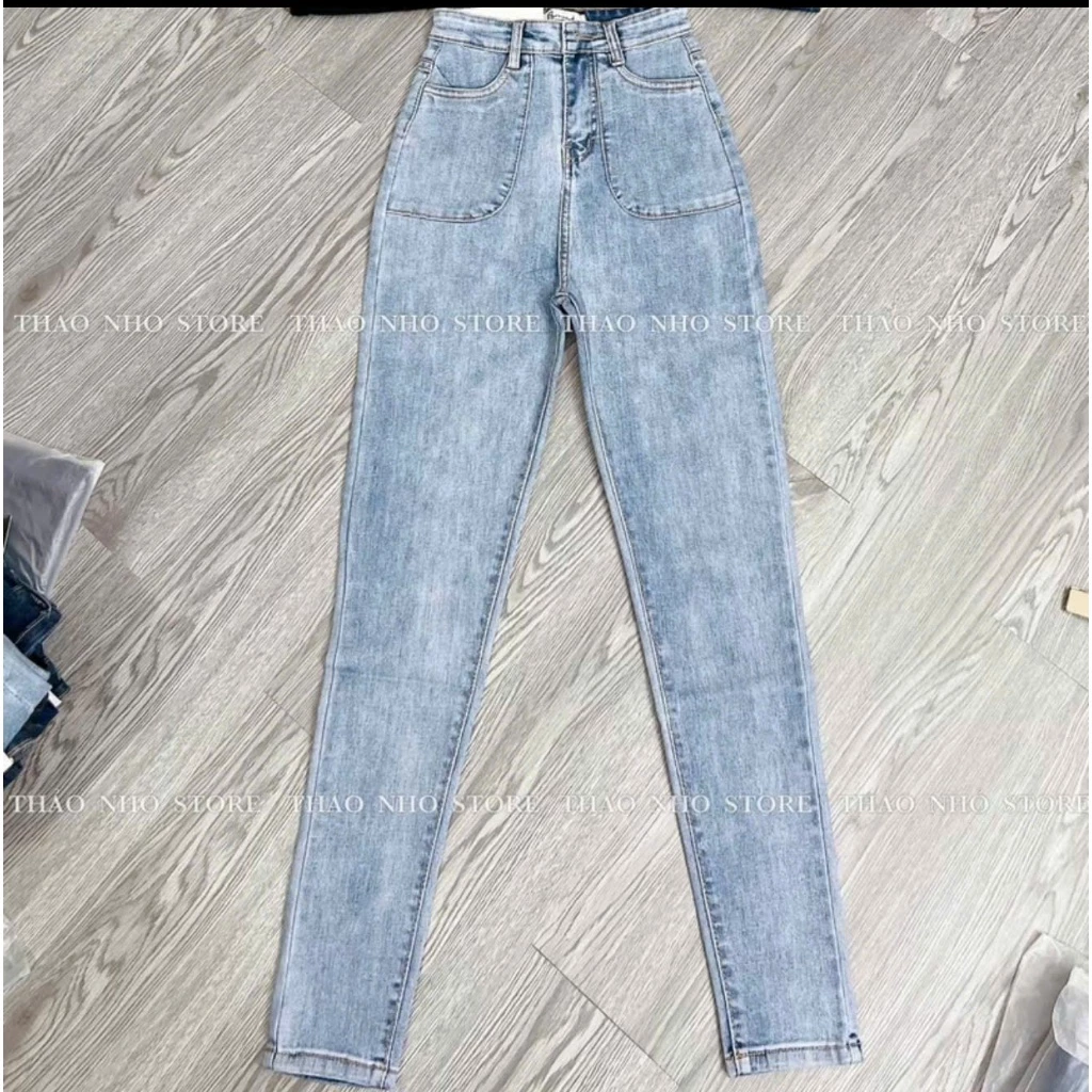 Quần Jean Nữ Lưng Cao 💖FREESHIP💖 Quần Bò Nữ Mẫu Mới Kiểu Dáng Sang Chảnh Thời trang Chuẩn Hàng Shop Lady Fashion -QJNU10