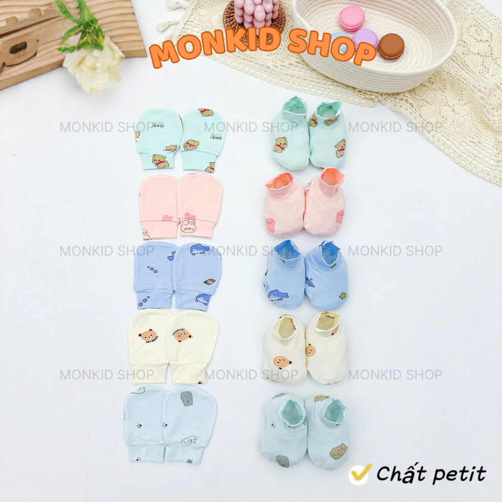 [BẢNG MÀU] BAO TAY, BAO CHÂN CHẤT THUN LẠNH PETIT, BẢNG MÀU HỌA TIẾT SIÊU MỀM, MÁT CHO BÉ SƠ SINH
