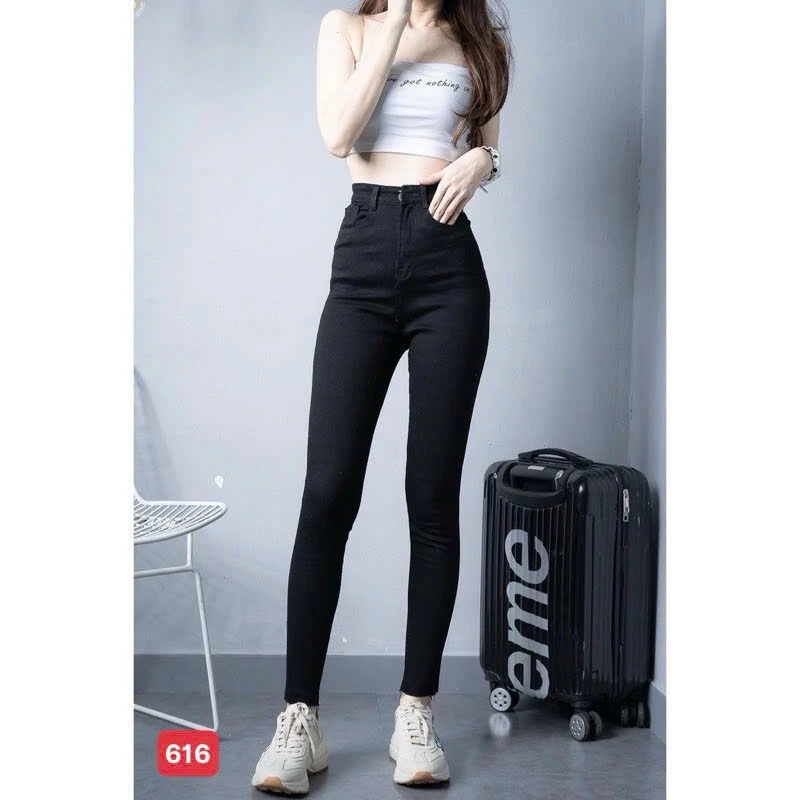 Quần Jean skinny lưng cao co giãn tốt ❤️FREESHIP❤️ Quần Bò Nữ mẫu mới đẹp mê ly thời trang Lady Fashion - MQ503