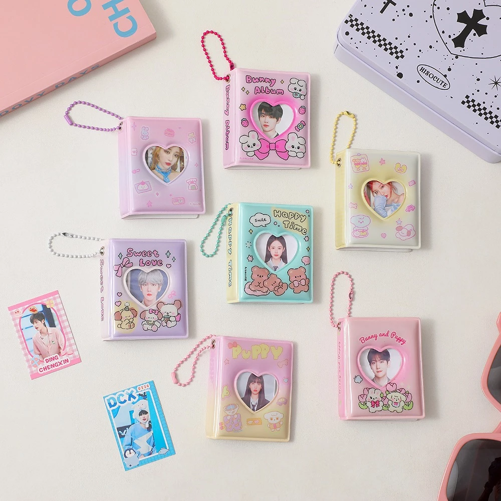 Album Đựng 16 Ảnh Mini 3x5 Họa Tiết Hoạt Hình Phong Cách Hàn Quốc, Quà tặng