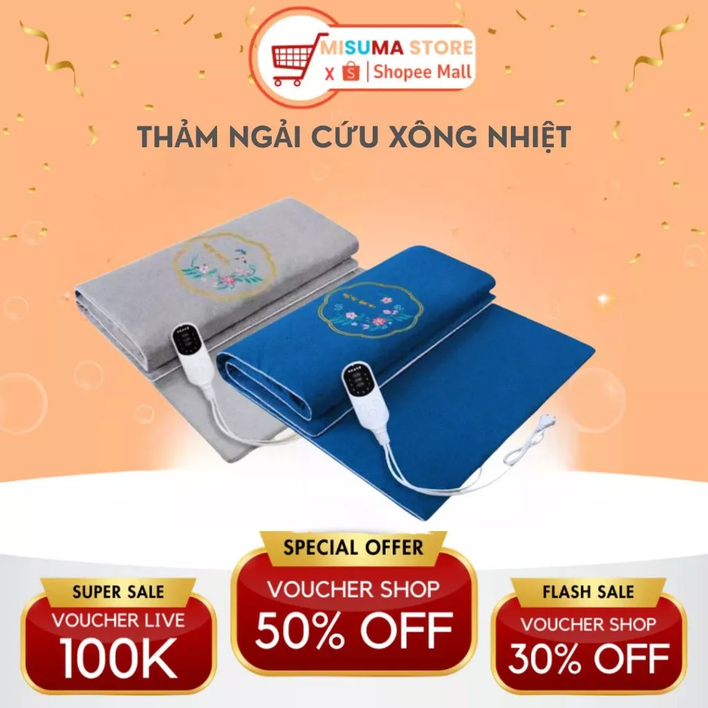Thảm Ngải Cứu Misuma Đệm Sưởi Ngải Cứu Đông Y Nội Địa Trung, Giảm Đau Vai Gáy, Nhức Mỏi Xương Khớp,Cải Thiện Giấc Ngủ