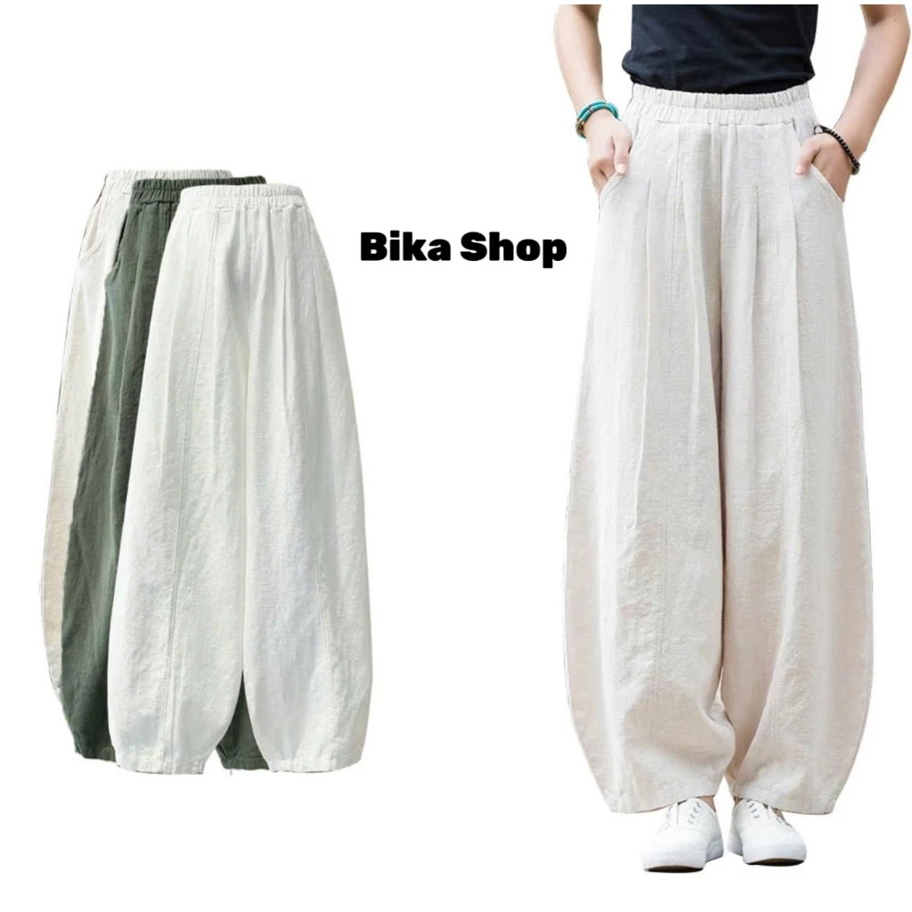Quần dáng rộng hottrend 2026. Quần ống rộng lưng chun thoáng mát. sẵn đủ màu By Bika Shop (DX6)