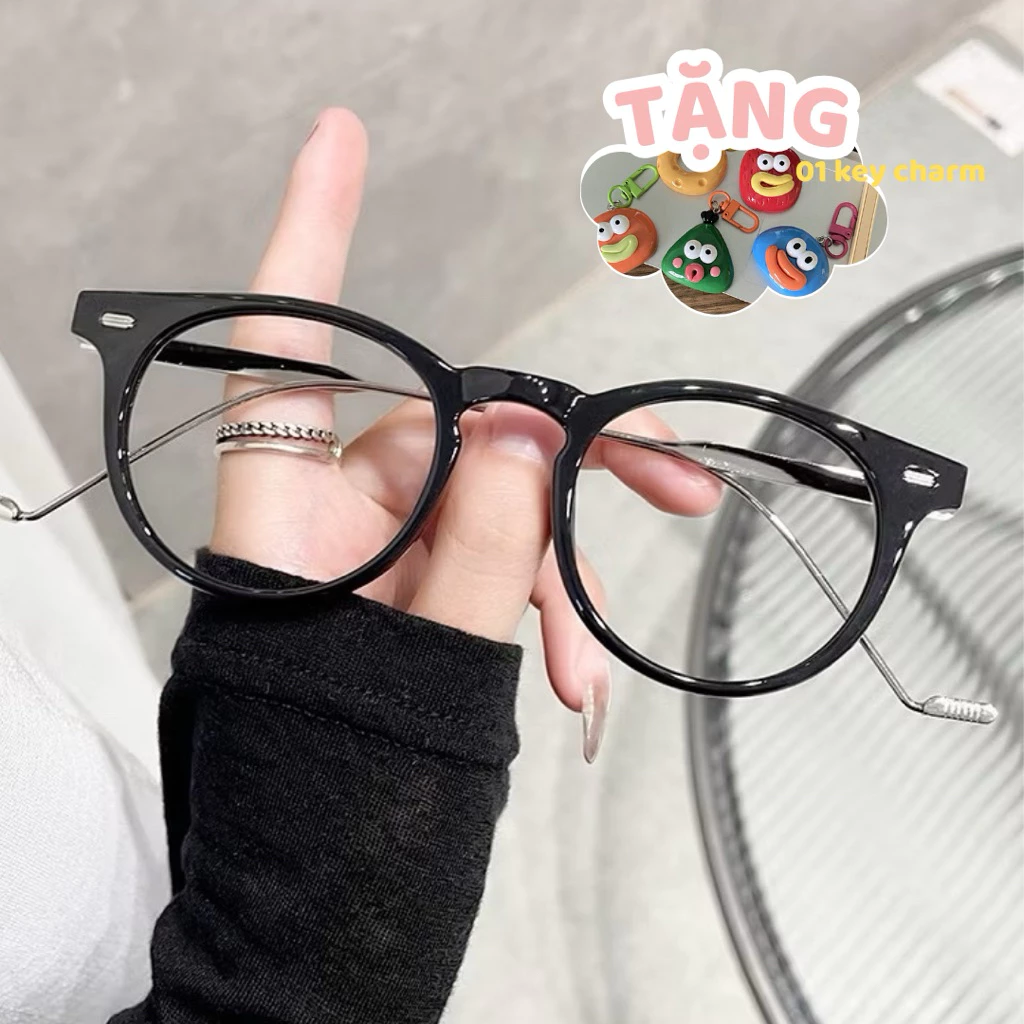 Kính gọng nhựa quai kim loại chắc chắn mẫu mới